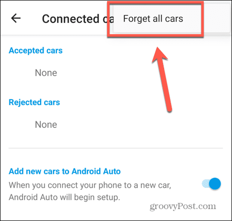 Android auto unohtaa kaikki autot