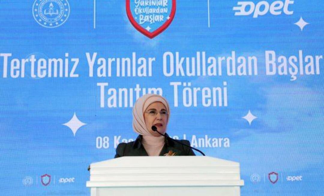 Emine Erdoğan osallistui "Immaculate Futures Starts from Schools" -kampanjaan!