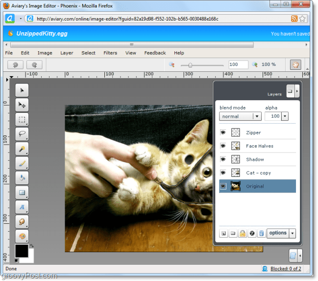 aviary phoenix -verkkosovelluksen avulla voit tehdä Photoshop-tavaroita kuten verkossa