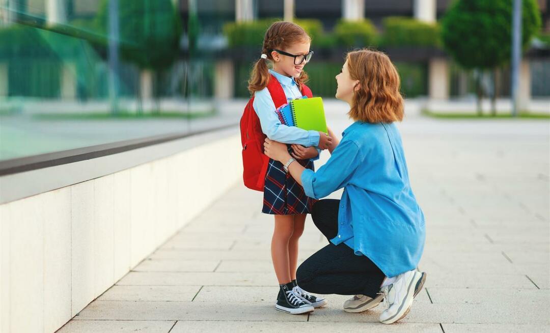 Miten lapsia tulisi kohdella ensimmäisenä koulupäivänä?