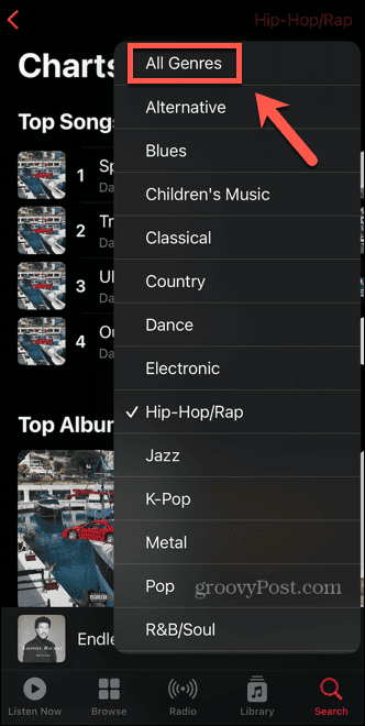 Apple Music listoja kaikissa genreissä