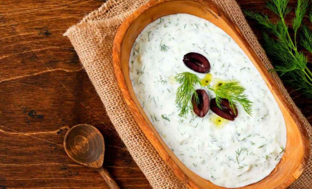 Kuinka tehdä tilli-tzatziki? Virkistävän jogurtin ja tillin tzatziki-resepti