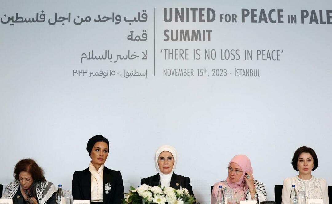 Yksi sydän Palestiinan huippukokouksen lehdistötilaisuuteen