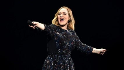 Grammy-palkinnon voittaneen maailmankuulun laulajan Adelen tuskallinen päivä... Hänen isänsä kuoli