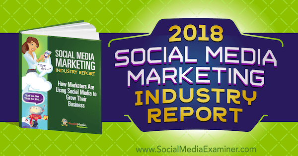 Vuoden 2018 sosiaalisen median markkinointialan raportti sosiaalisen median tutkijasta.