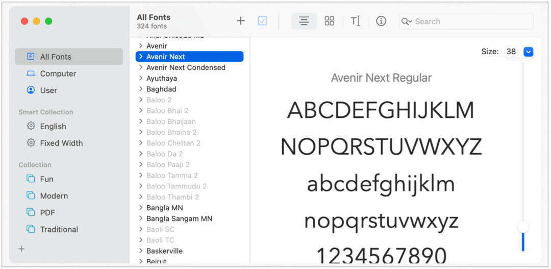 Kuinka lisätä uusia fontteja Maciin