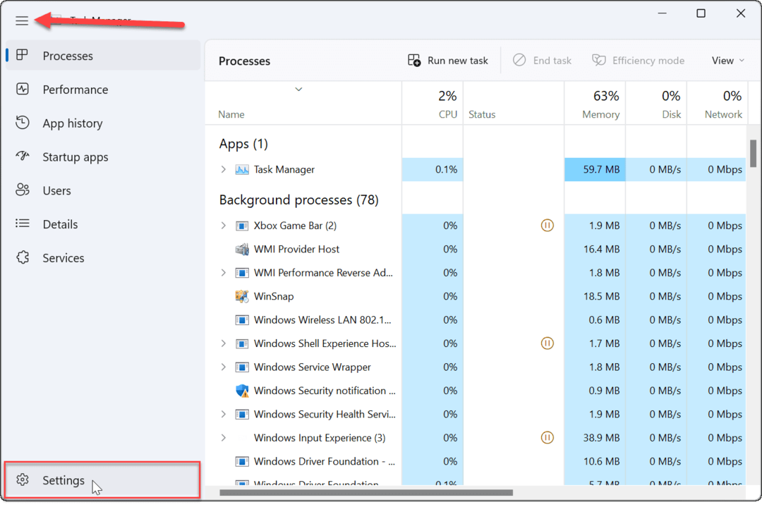 Tehtävienhallinnan aloitussivun muuttaminen Windows 11:ssä