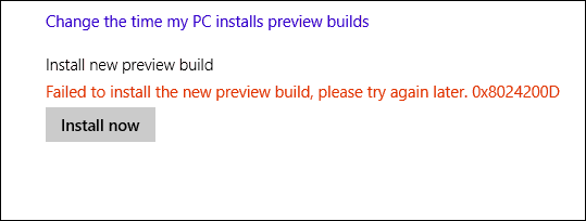 Windows 10 -version virheviesti
