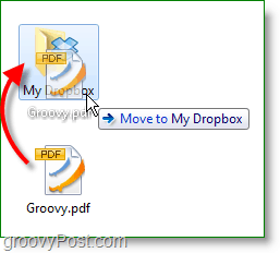 Dropbox-kuvakaappaus - vetämällä ja pudottamalla tiedostoja varmuuskopioidaksesi ne verkossa