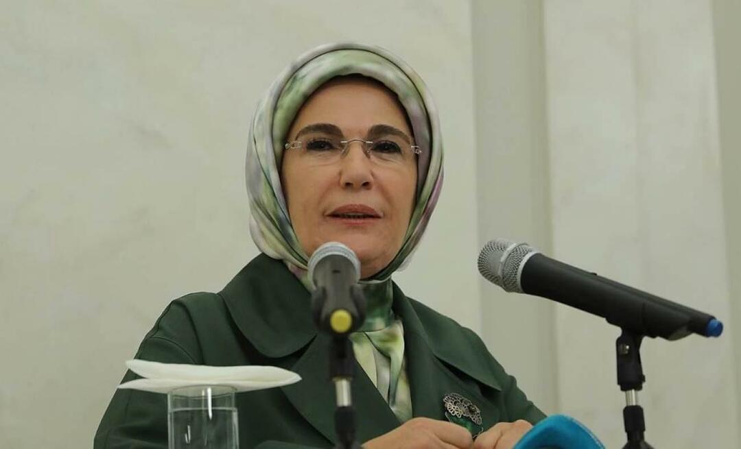 Ensimmäinen nainen Erdoğan jakoi Palestiinan rallin! "Tänään Gazalle, huomenna kaikille maailman maille..."