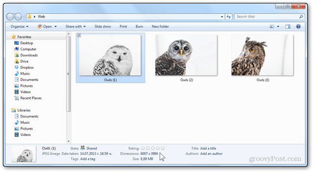 valokuvien koon muuttaminen opetusohjelman Windows Live Photo Gallery