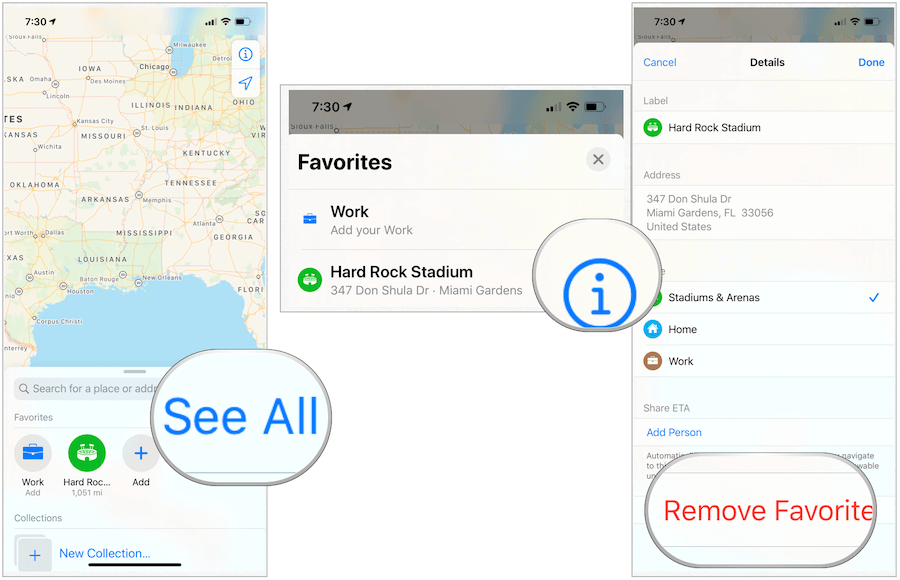 Apple Maps poistaa suosikit