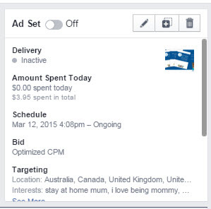 facebook ads manager muokkaa mainosjoukkoa