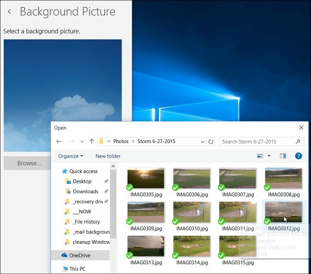 Muuta Windows 10 Mail -kuvaa tai tee se tyhjäksi