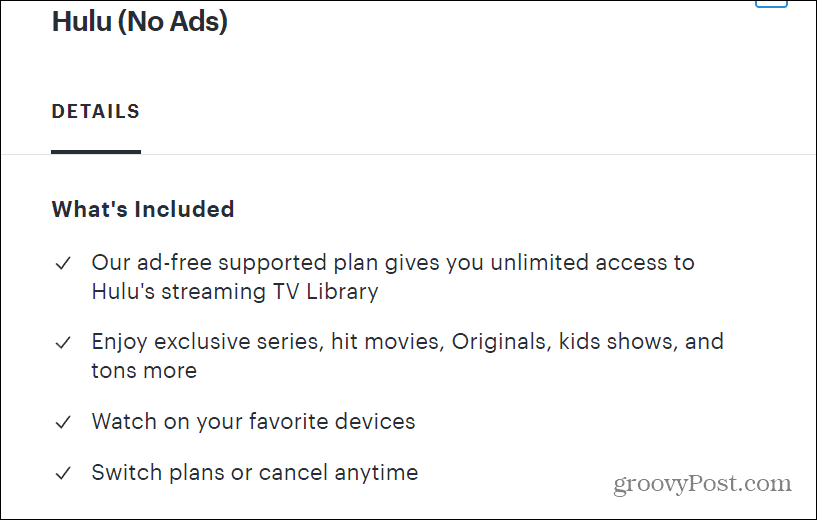 Hulu ei mainoksia -suunnitelma