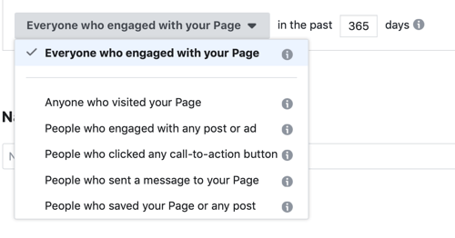 Facebook-mainoskanavien viitekehyksen sitouttamisen oma yleisö.