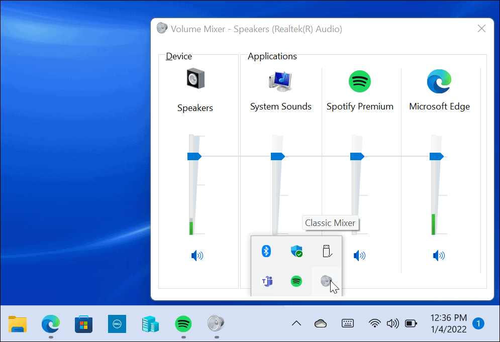 Palauta Classic Volume Mixer Windows 11:ssä