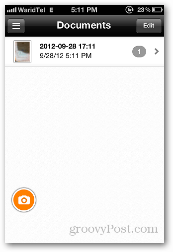 GeniusScan iOS: ssä