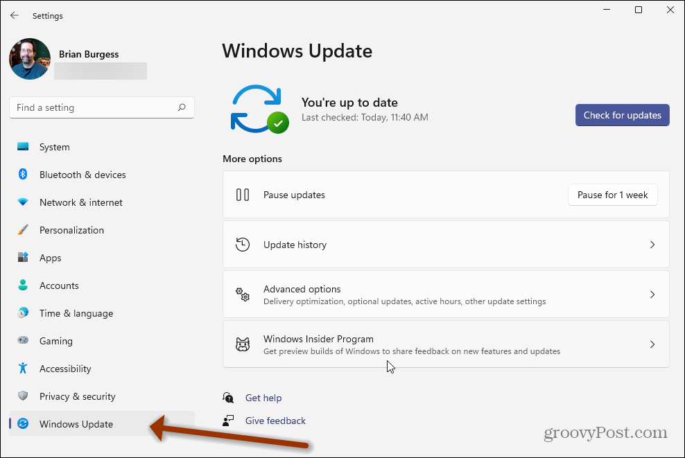 Asetukset Windows 11 Windows Update