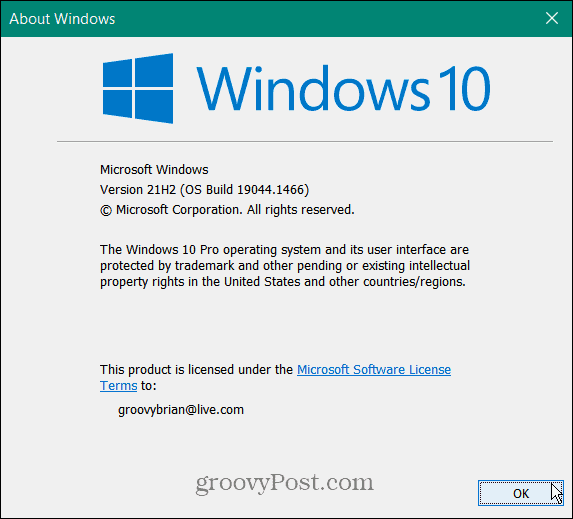 Windows 10 version_block Windows 11 -päivityksen