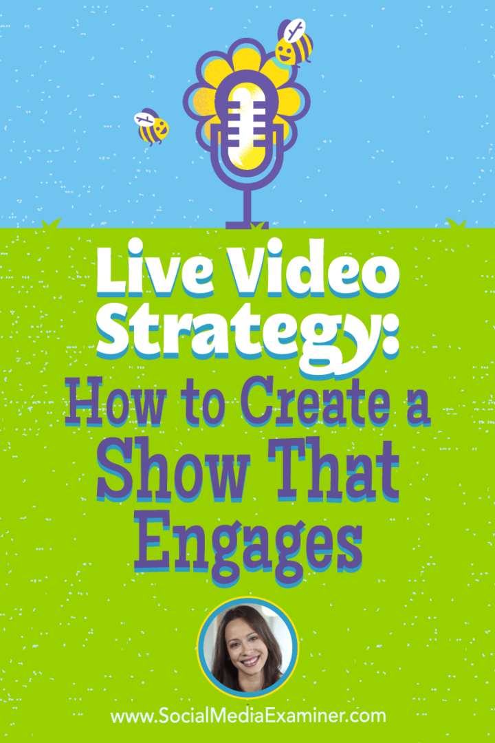 Live-videostrategia: Kuinka luoda show, joka kiinnostaa: Sosiaalisen median tutkija