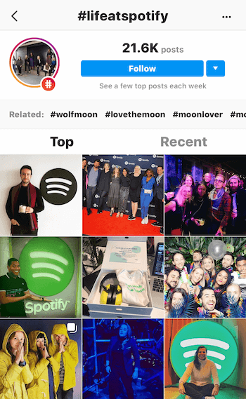 Instagram-viestit, joissa on lifeatspotify-hashtag