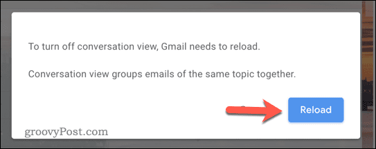 Lataa Gmail-postilaatikko uudelleen