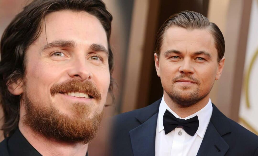 Upea Leonardo DiCaprion tunnustus Christian Balelta! "Olen sen velkaa hänen kieltäytymisestään"