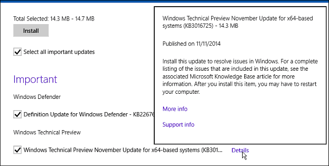 Windows Update - marraskuu