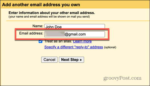 gmail alias sähköposti
