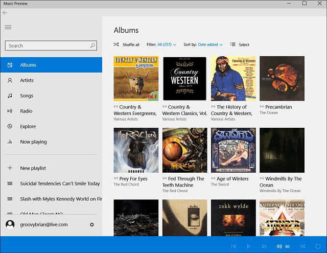 Microsoft käynnistää musiikin ja videon esikatselusovellukset Windows 10: lle