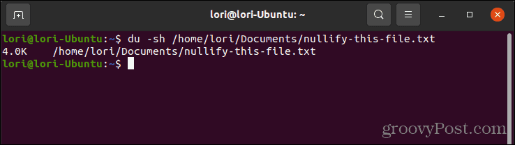 Käytä du-komentoa tiedoston koon tarkistamiseen Linuxissa