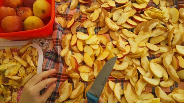 Kuinka kuivata omena
