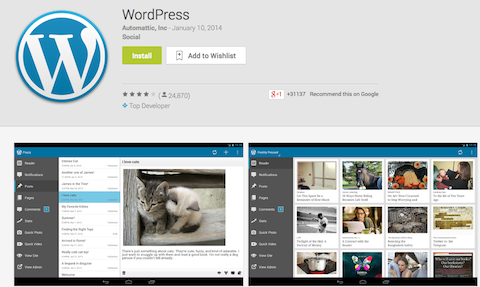 wordpress-sovellus