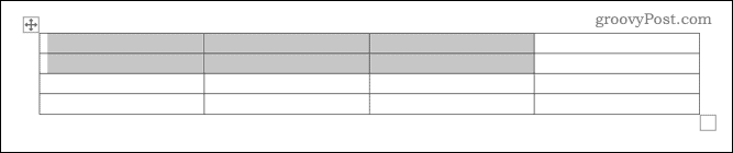 Solujen valitseminen Microsoft Word -taulukossa