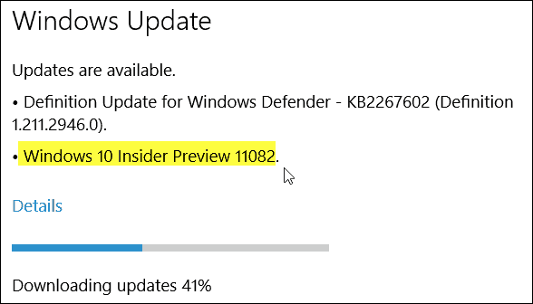 Windows 10 Insider Preview Build 11082 (Redstone) Saatavana nyt
