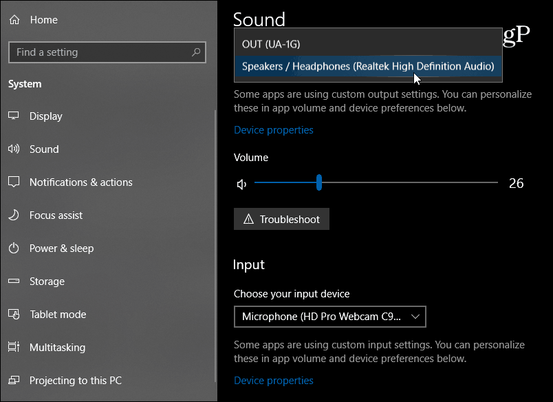 Uudet ääniasetukset Windows 10