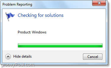 Windows 7 muodostaa yhteyden automaattisesti ja etsii ongelmia