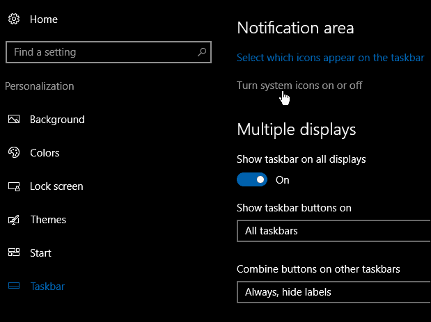 Windows 10 -vinkki: Valitse, mitkä kuvakkeet näkyvät järjestelmälokerossa