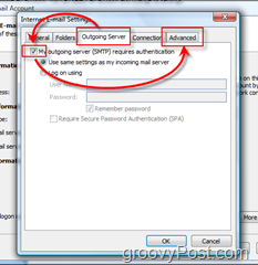Määritä Outlook 2007 GMAIL IMAP -tilille