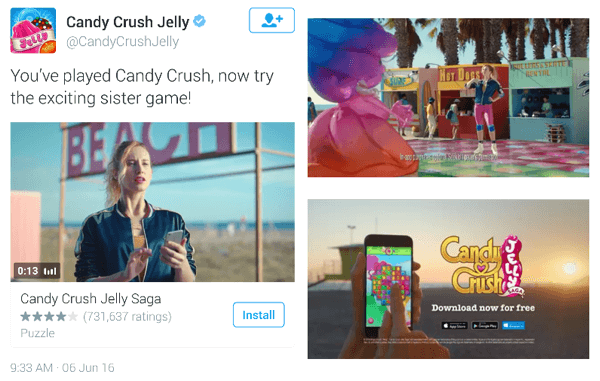 candy crush twitter -videomainos