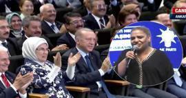 Laulaja Kibariye presidentti Erdoganille ja Emine Erdoganille: uhraa sinut Luojalle