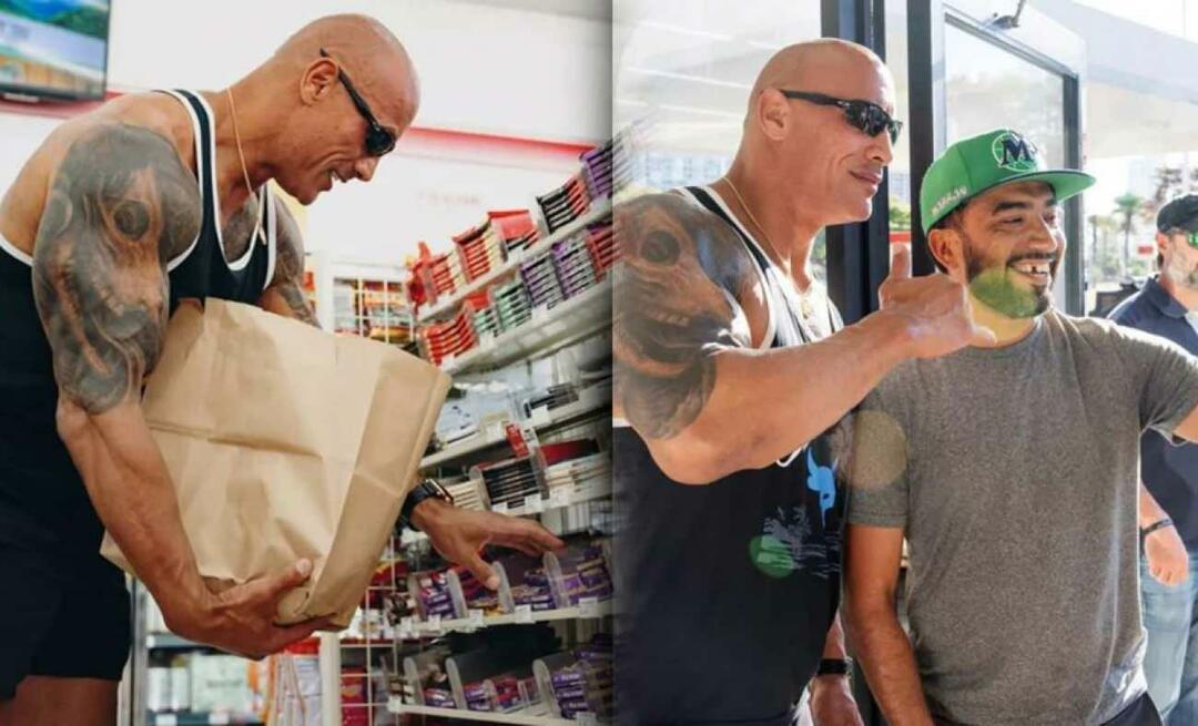 Hän astui myymälään, josta hän varasti vuosia sitten, nyt tähtenä! Dwayne Johnson ruokakaupassa...