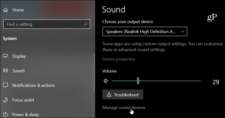 Äänilaitteet Windows 10