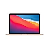 2020 Apple MacBook Air, Apple M1 Chip (13-tuumainen, 8 Gt RAM-muistia, 256 Gt SSD-tallennustila) - Kulta