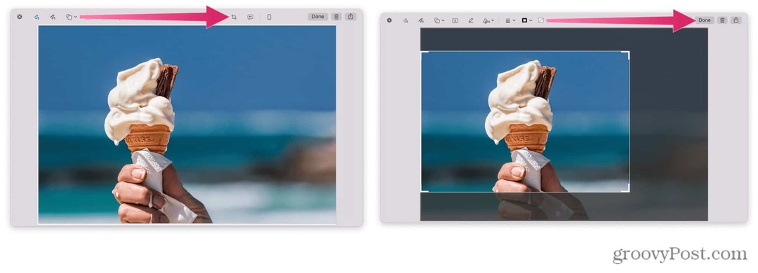 Kuinka rajata kuvakaappaus Macissa