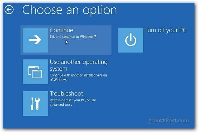 Windows 8 -käyttöjärjestelmän käyttäminen Old Boot Manager -ohjelmalla