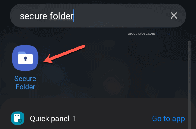 Secure Folder -sovelluksen laatikkokuvake