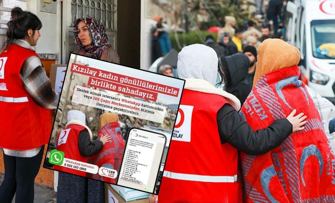 Uusi läpimurto Turkin punaisesta puolikuusta: perustettiin erityinen WhatsApp-linja maanjäristyksen uhreille