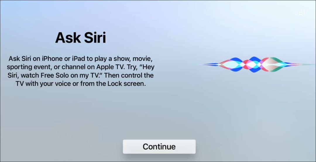 Kysy Siri Apple TV: ltä